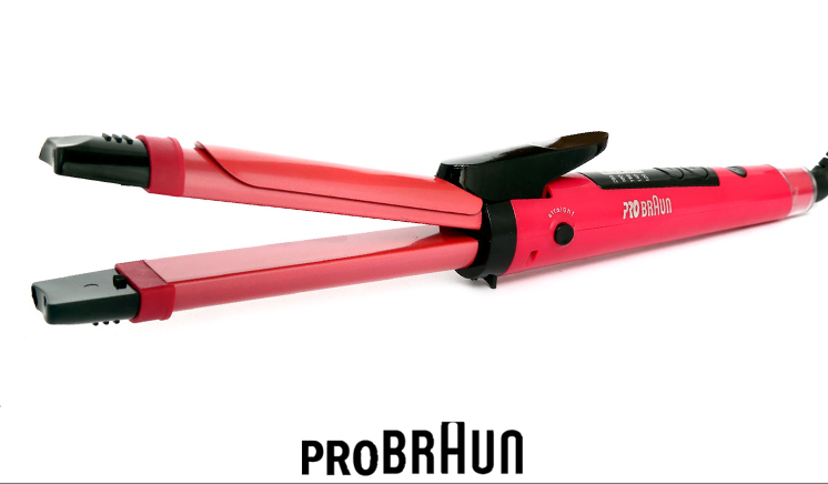 Pro-Braun Multifunctional Fashion Hair Straightener Curler 